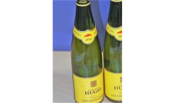 6 flessen à 75cl witte wijn Famille HUGEL, Gewurtzraminer, 2016, Alsace, Frankrijk